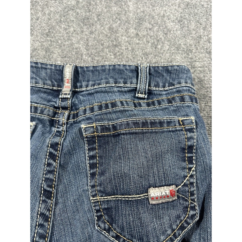 Ariat FR Mid Rise Boot Cut Jeans Women 31R USA Flame Resistant Work Western CAT2 - Picture 7 of 14